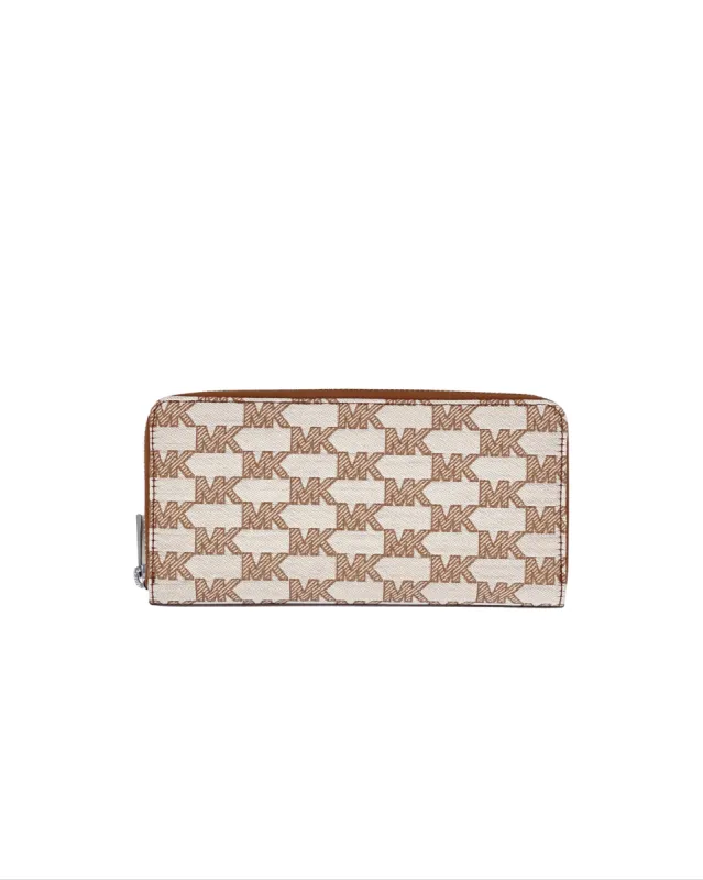 Michael Kors Cooper Logo Jacquard Tech Zip Around Wallet sold by Ruumur