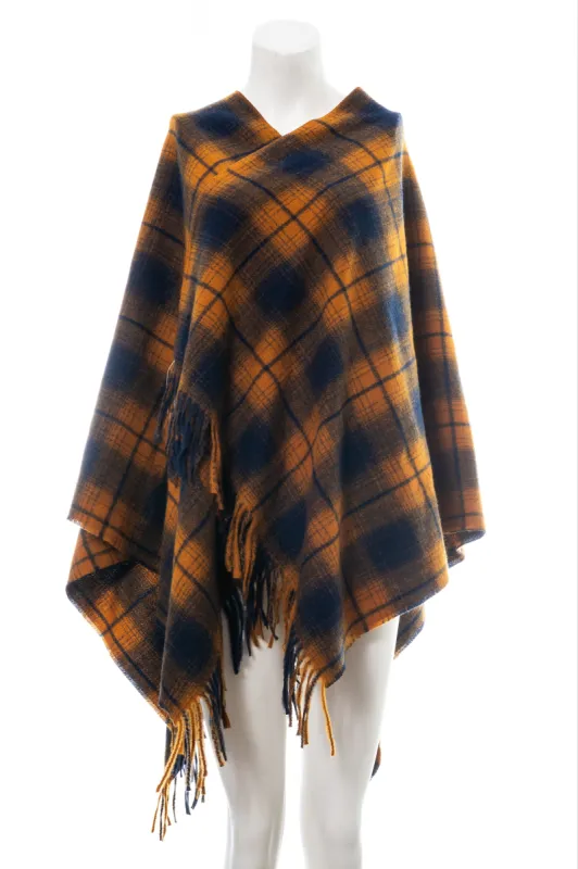 di firenze Plaid Ruana sold by Ruumur