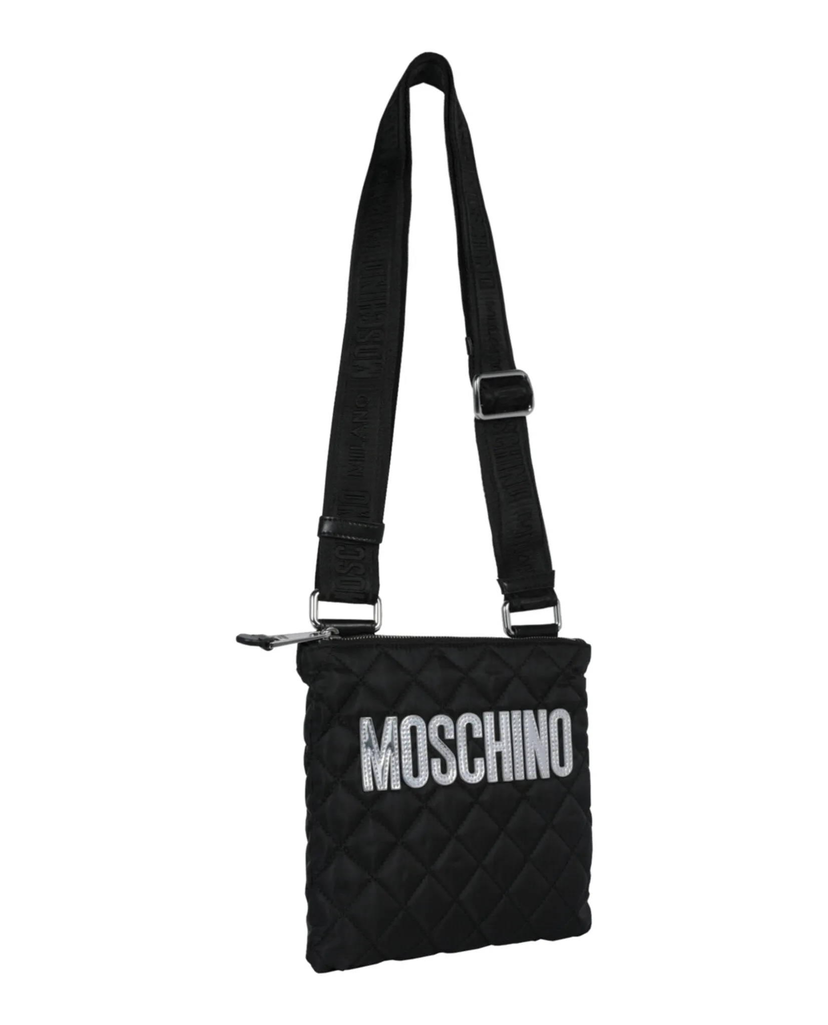 Moschino Quilted Nylon Logo Crossbody Bag sold by Ruumur product image thumbnail 3