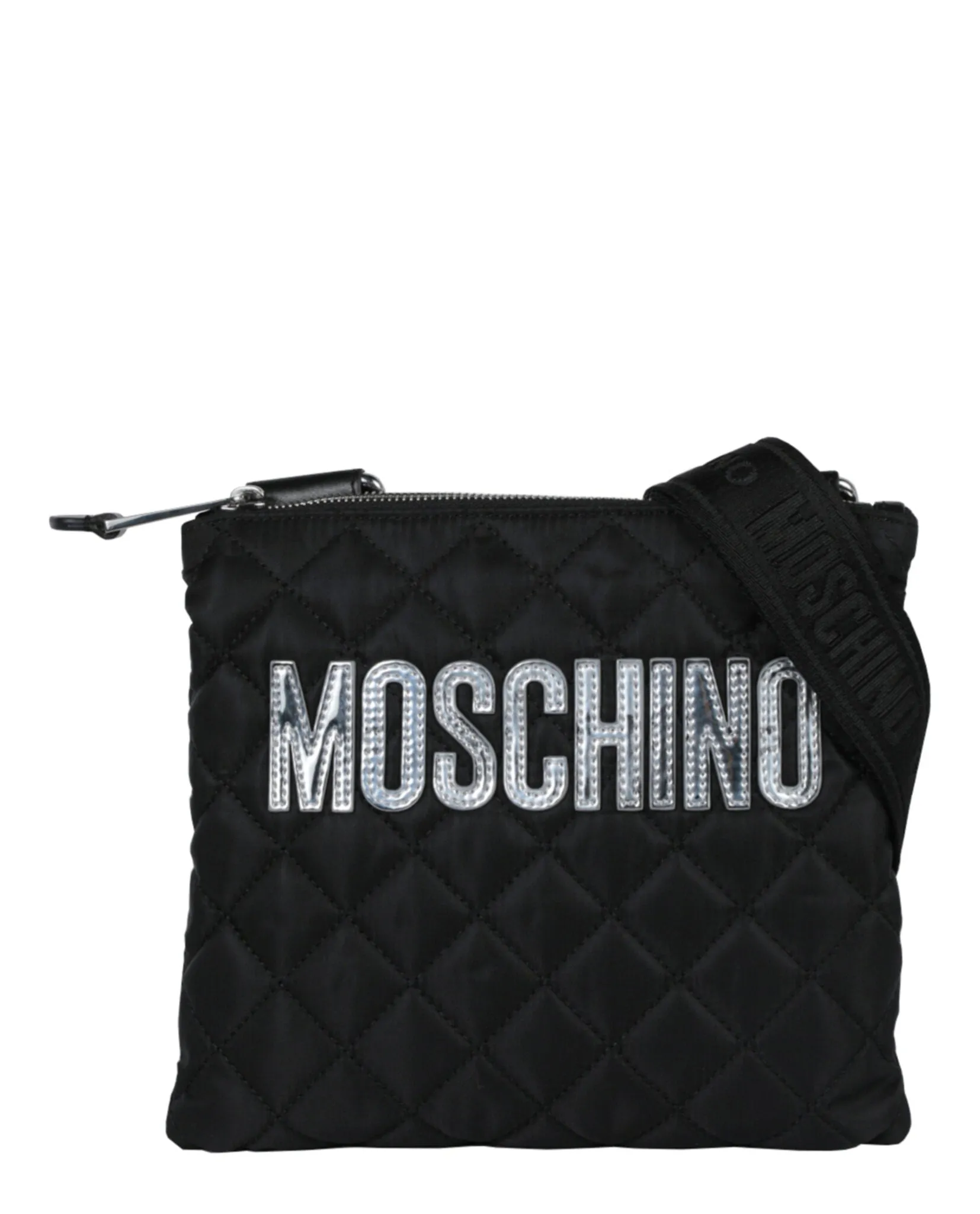 Moschino Quilted Nylon Logo Crossbody Bag sold by Ruumur