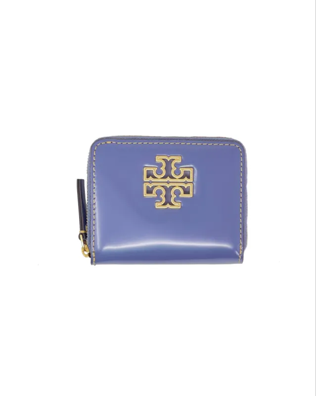 Tory Burch Dark Lotus Britten Smooth Bifold Wallet sold by Ruumur