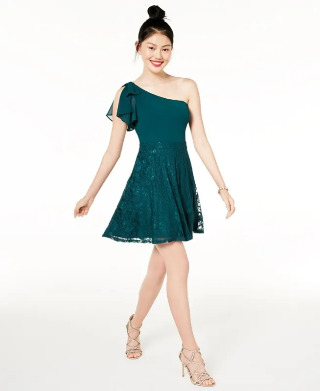 City Studio Women's Lace Short Cocktail and Party Dress Green Size 3 sold by Ruumur