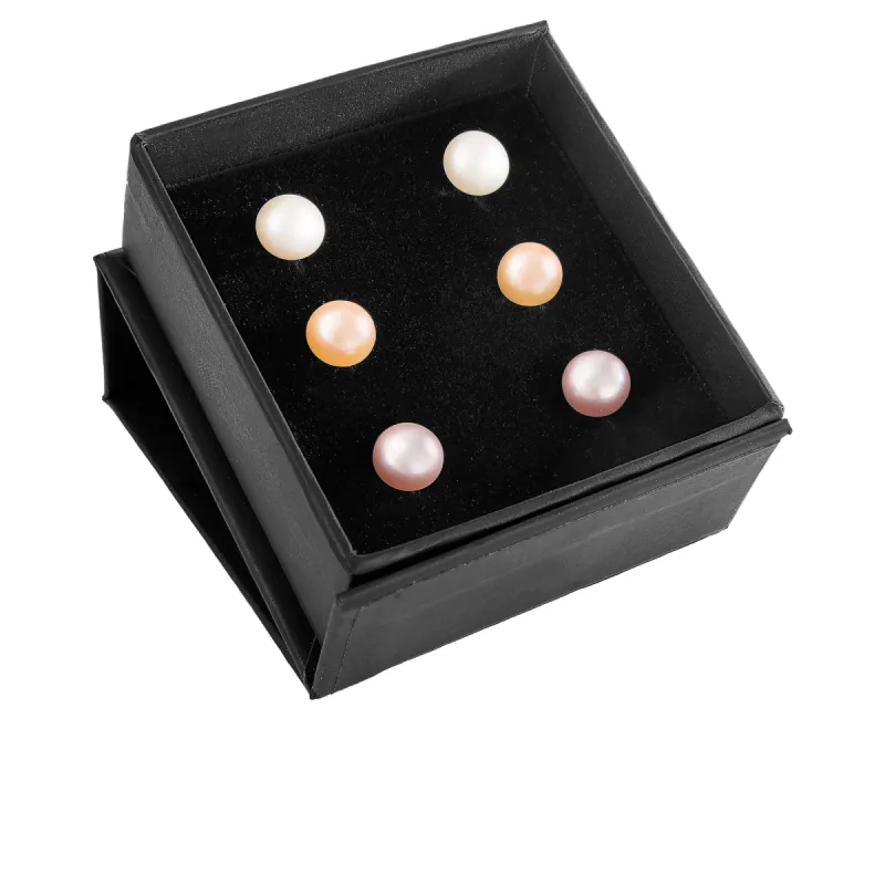 Splendid Pearls Sterling Silver Pearl Earrings ESR-5-78 sold by Ruumur