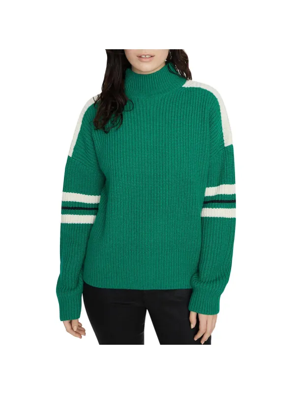 Sanctuary Women's  Long Sleeve Crew Neck Sweater Green Size S sold by Ruumur