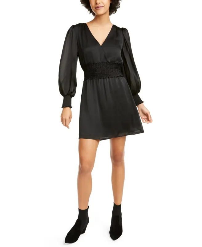 Leyden Women's Smocked Cowl-Back Dress Black Size X-Large sold by Ruumur