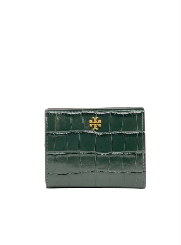 Tory Burch Deep Kelp Blake Embossed Mini Wallet sold by Ruumur
