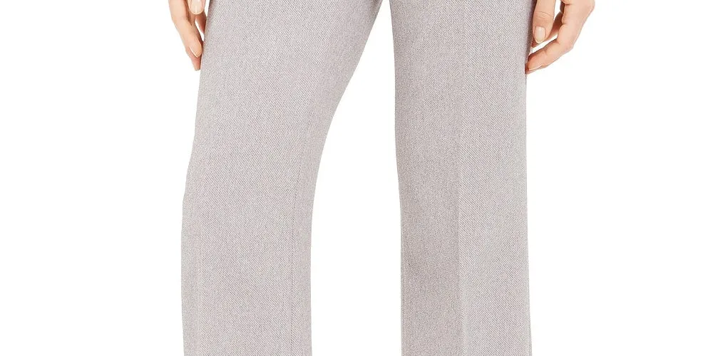 Calvin Klein Women's Zipper Pocket Cropped Twill Pants Gray Size 14 sold by Ruumur product image thumbnail 3