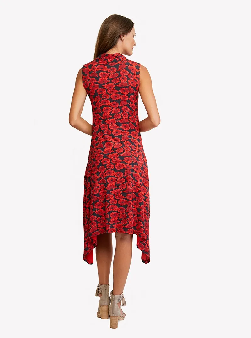 LOULOU DAMOUR Women's Summer Field Sleeveless Printed Dress With Fun Nod Collar sold by Ruumur product image thumbnail 4