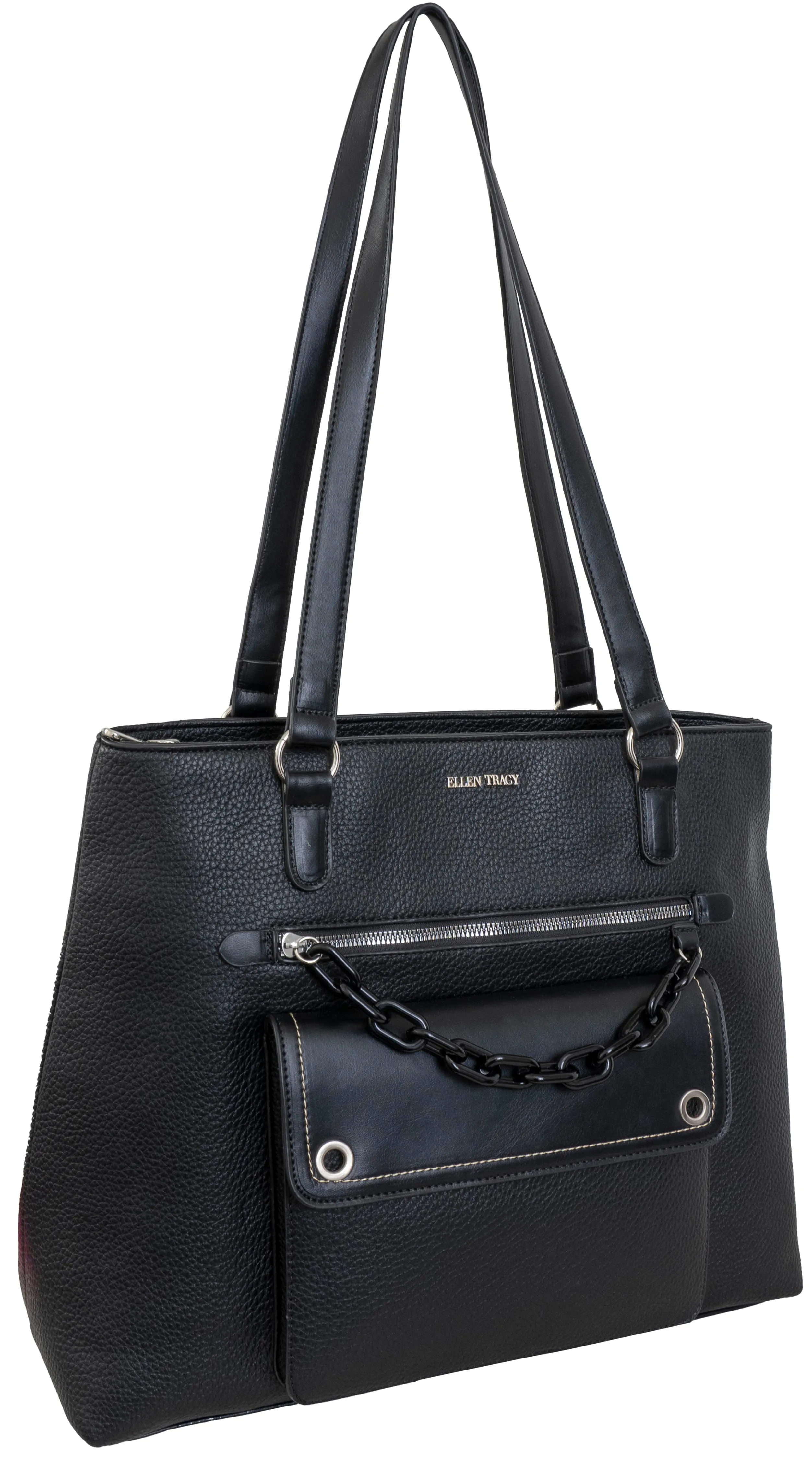 Ellen Tracy Workbook Tote with Decorative Resin Chain sold by Ruumur product image thumbnail 3
