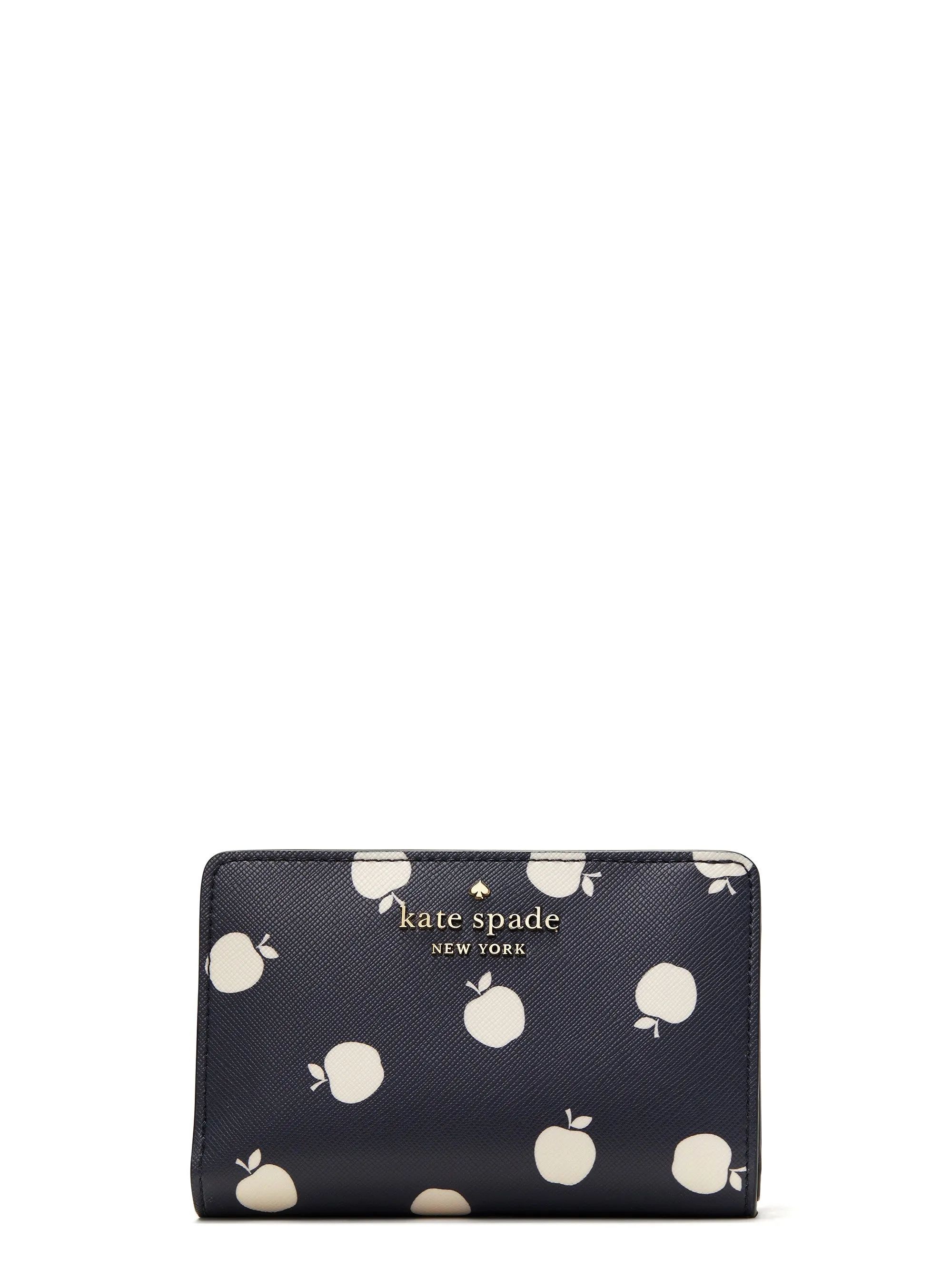 Kate Spade Staci Large White Apple Compartment Bifold Wallet sold by Ruumur