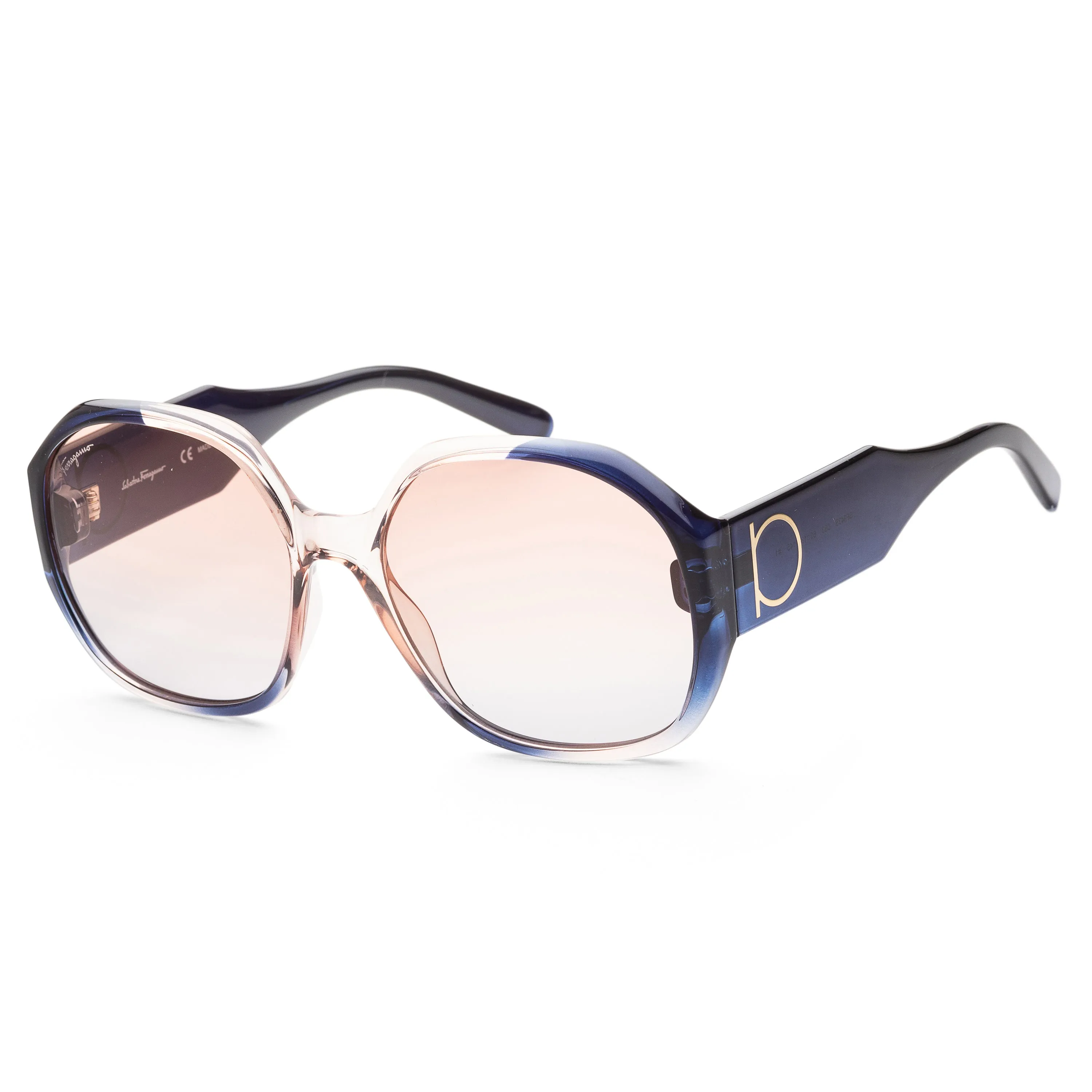 Ferragamo Women's Fashion 60mm Grey Rose Gradient Sunglasses sold by Ruumur