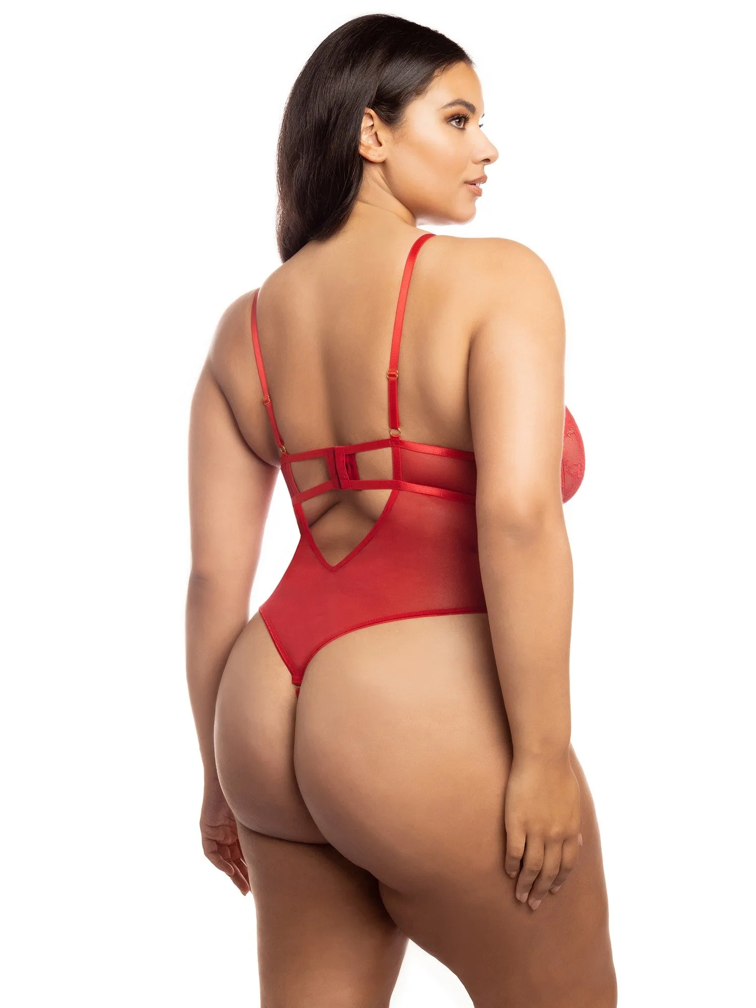 HAILEY LACE AND SATIN TEDDY PLUS sold by Ruumur product image thumbnail 2