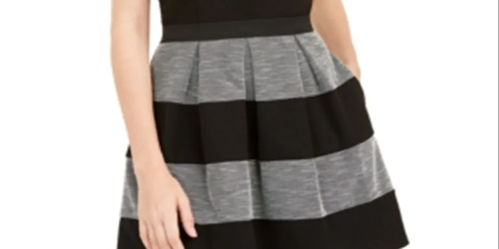 Speechless Women's Lace Trim Mini Fit & Flare Dress Black Size 2XS sold by Ruumur product image thumbnail 5