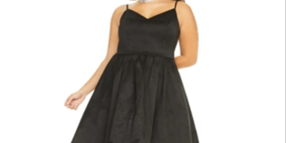 B. Darlin Women's Trendy Plus High Low Dress Black Size 20 sold by Ruumur product image thumbnail 2