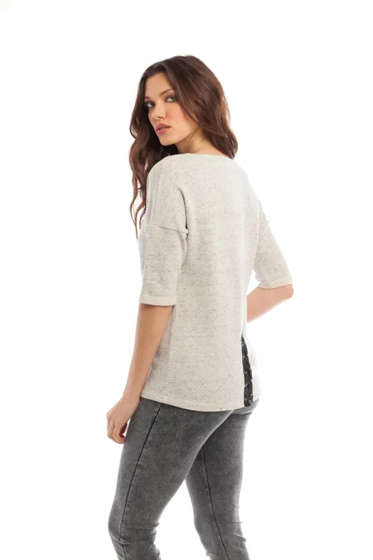 Brooke Side Tie Pullover sold by Ruumur