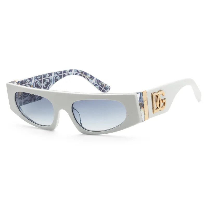 Dolce & Gabbana Women's DG4411-337119-54 Fashion White On Blue Maiolica Sunglasses sold by Ruumur