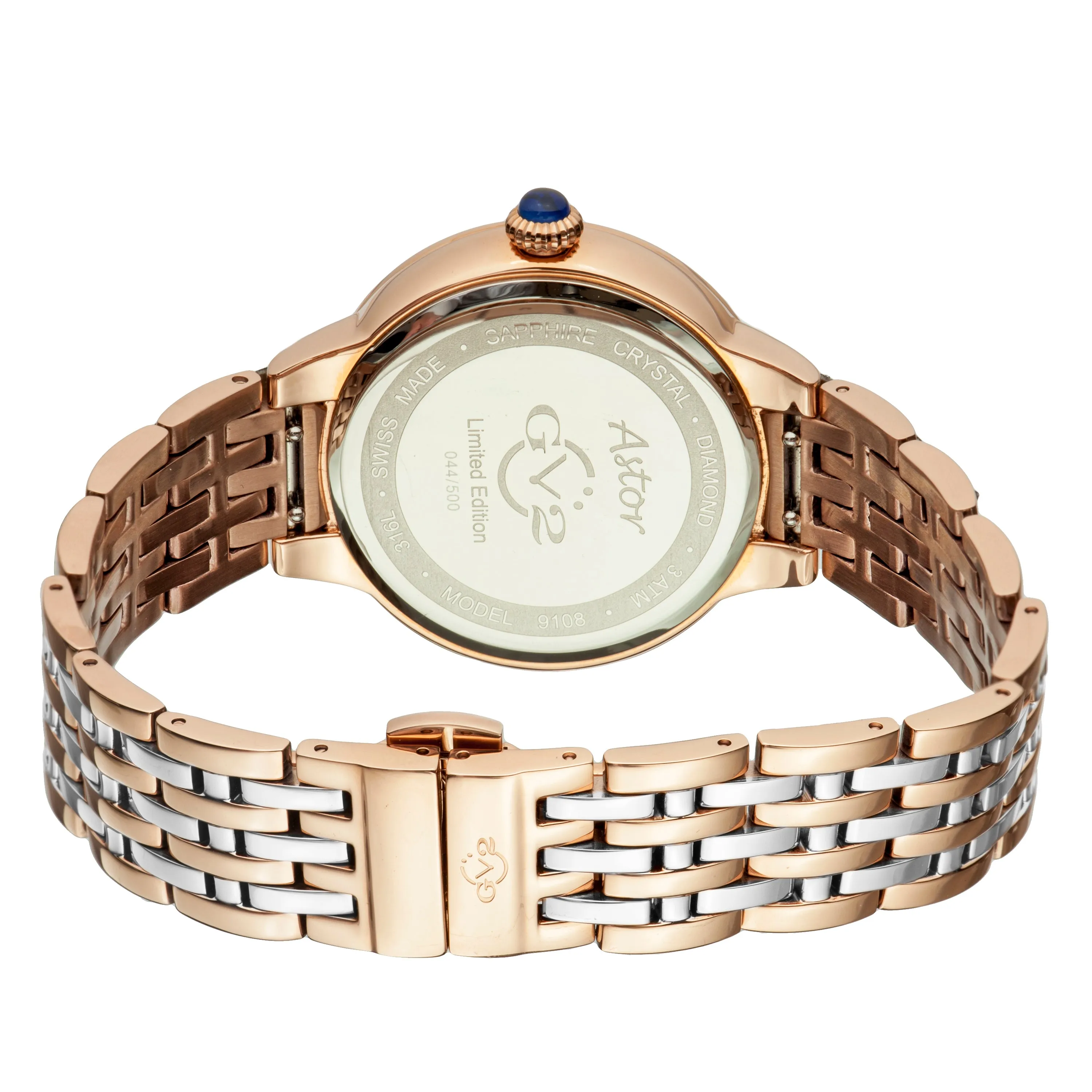GV2 by Gevril Women's Astor 40mm Quartz Watch 9109 sold by Ruumur product image thumbnail 2