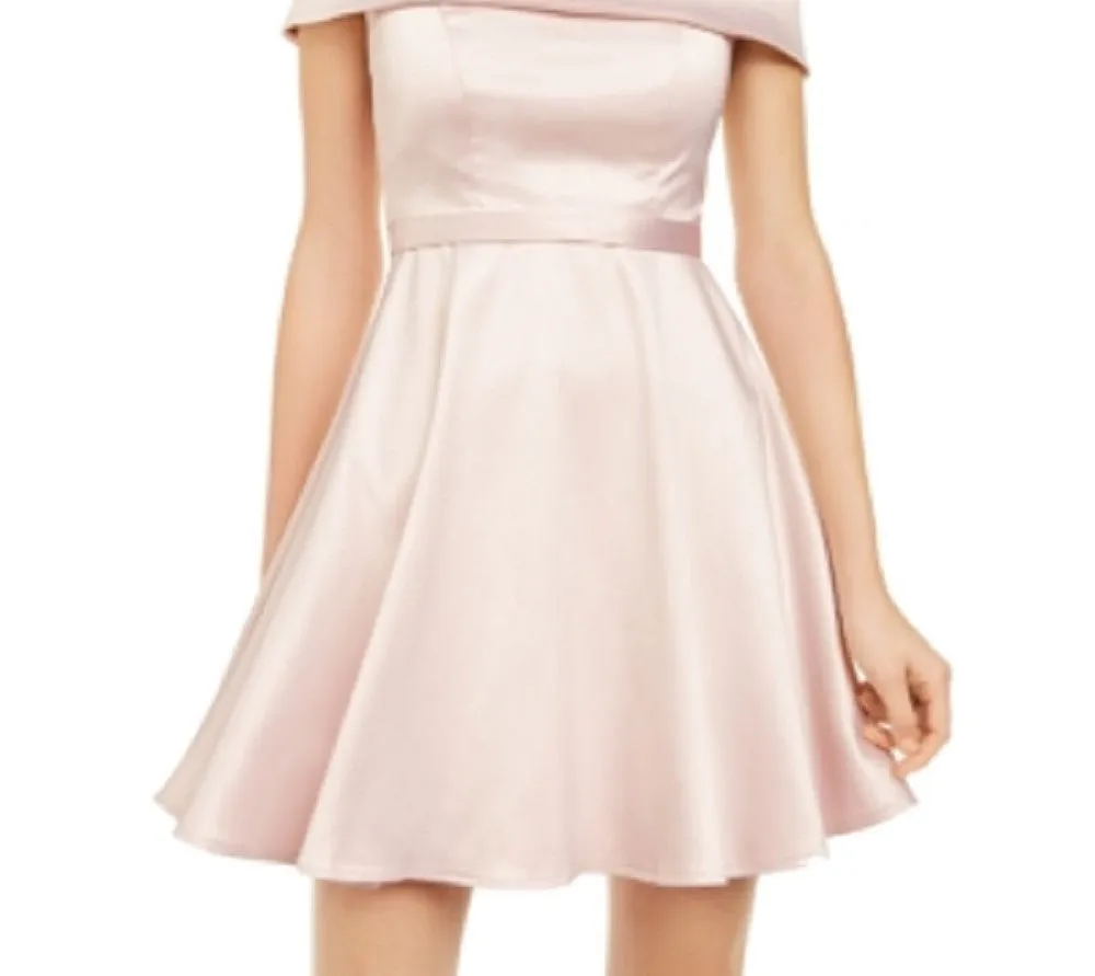 Sequin Hearts Women's Solid Cocktail Dress Pink Size 3 sold by Ruumur product image thumbnail 3