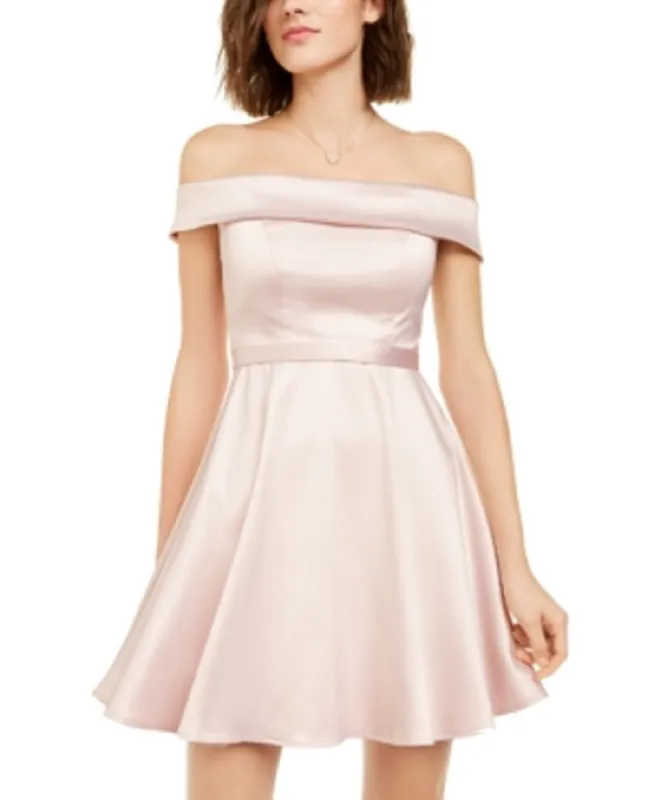 Sequin Hearts Women's Solid Cocktail Dress Pink Size 3 sold by Ruumur