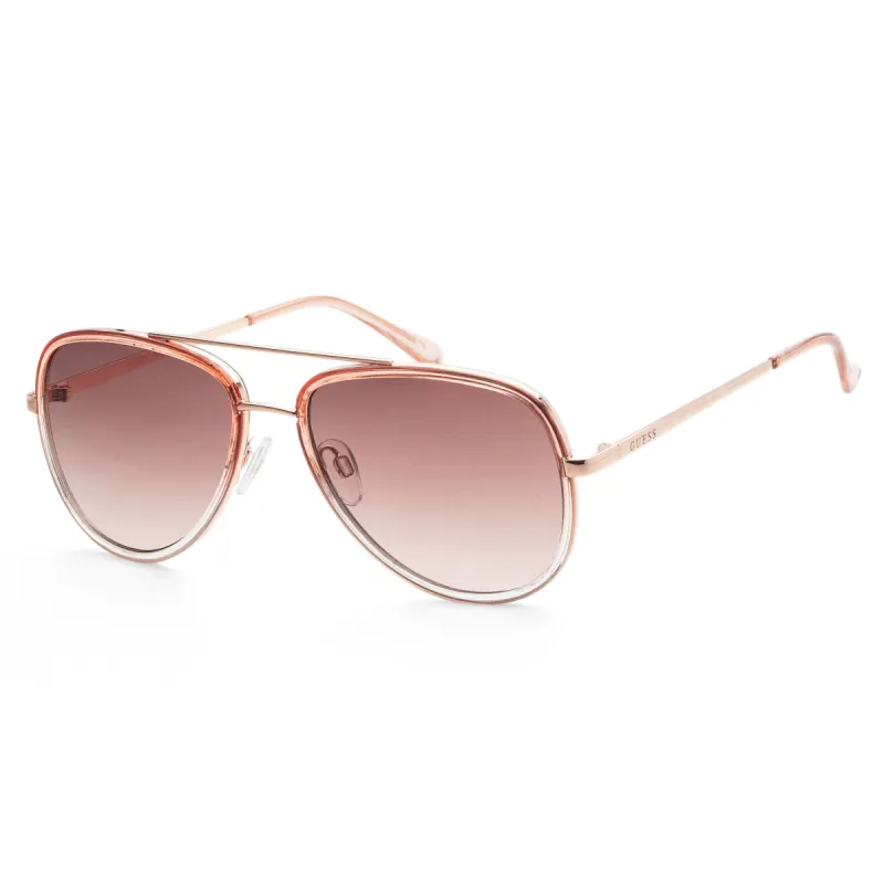 Guess Women's 59 mm Shiny Pink Sunglasses GF0417-72B sold by Ruumur