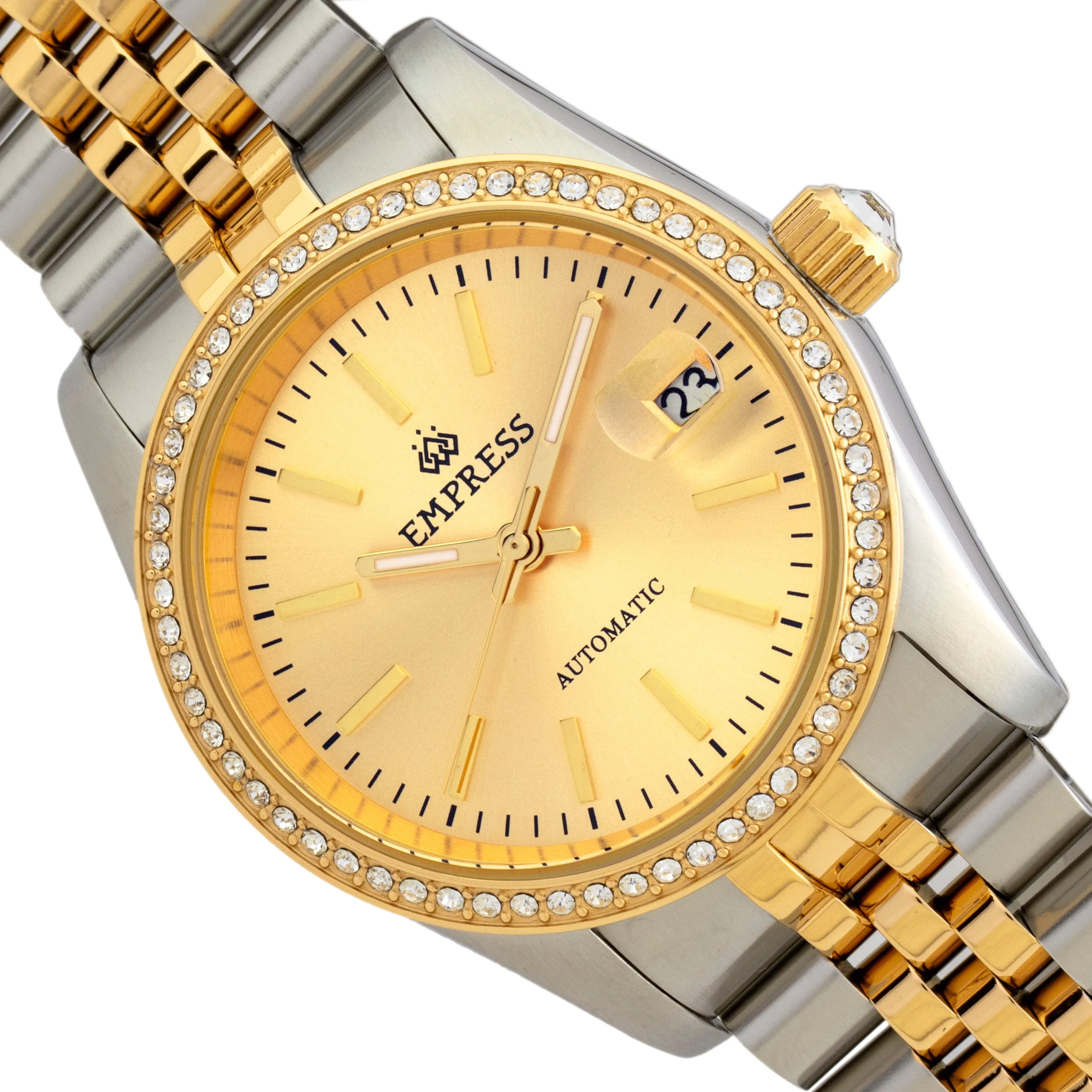 Empress Constance Automatic Bracelet Watch w/Date - Silver/Gold sold by Ruumur product image thumbnail 3