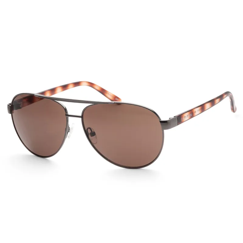 Calvin Klein Women's Fashion 61mm Gunmetal Havana Sunglasses sold by Ruumur
