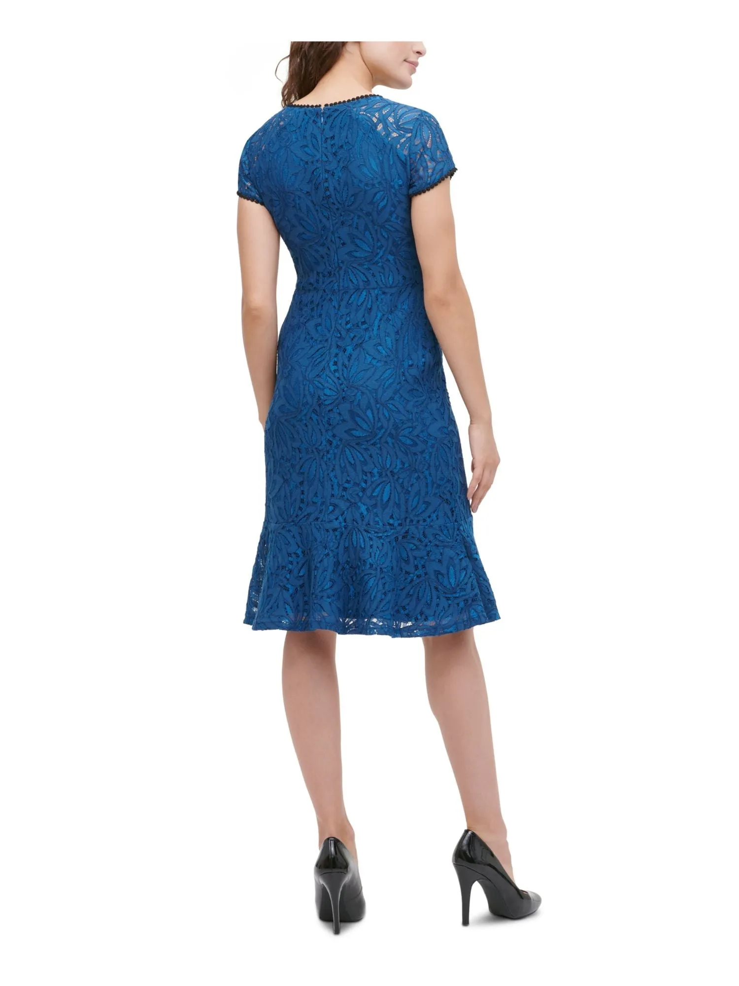 Kensie Short Women's Sleeve Below the Knee Dress Green Size 12 sold by Ruumur product image thumbnail 2