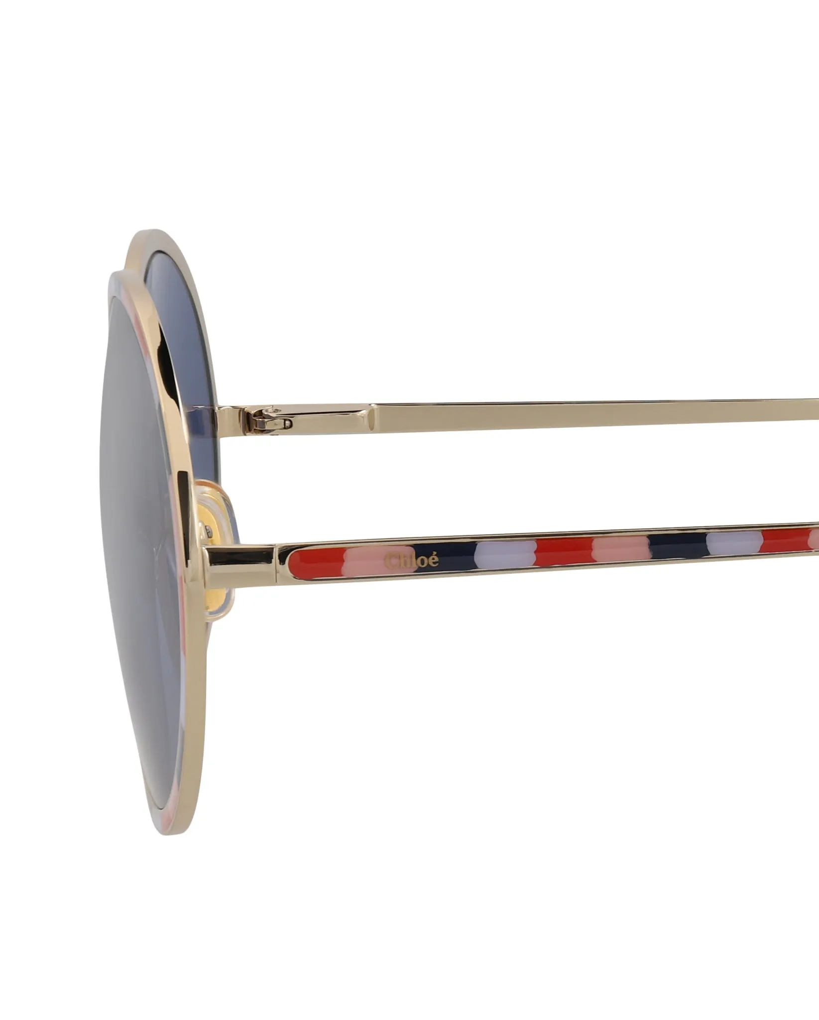 Chloe Round-Frame Metal Sunglasses, Style # CH0100S-30012459001 sold by Ruumur product image thumbnail 4