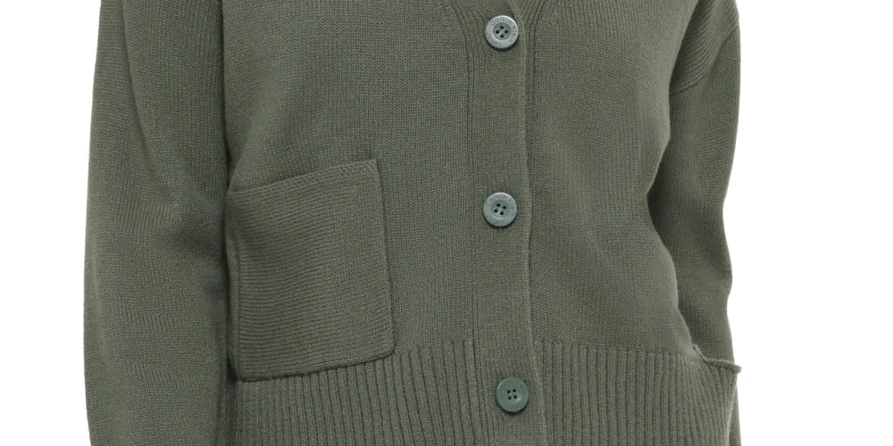 Calvin Klein Women's Cutout V Neck Cardigan Green Size Large sold by Ruumur product image thumbnail 3