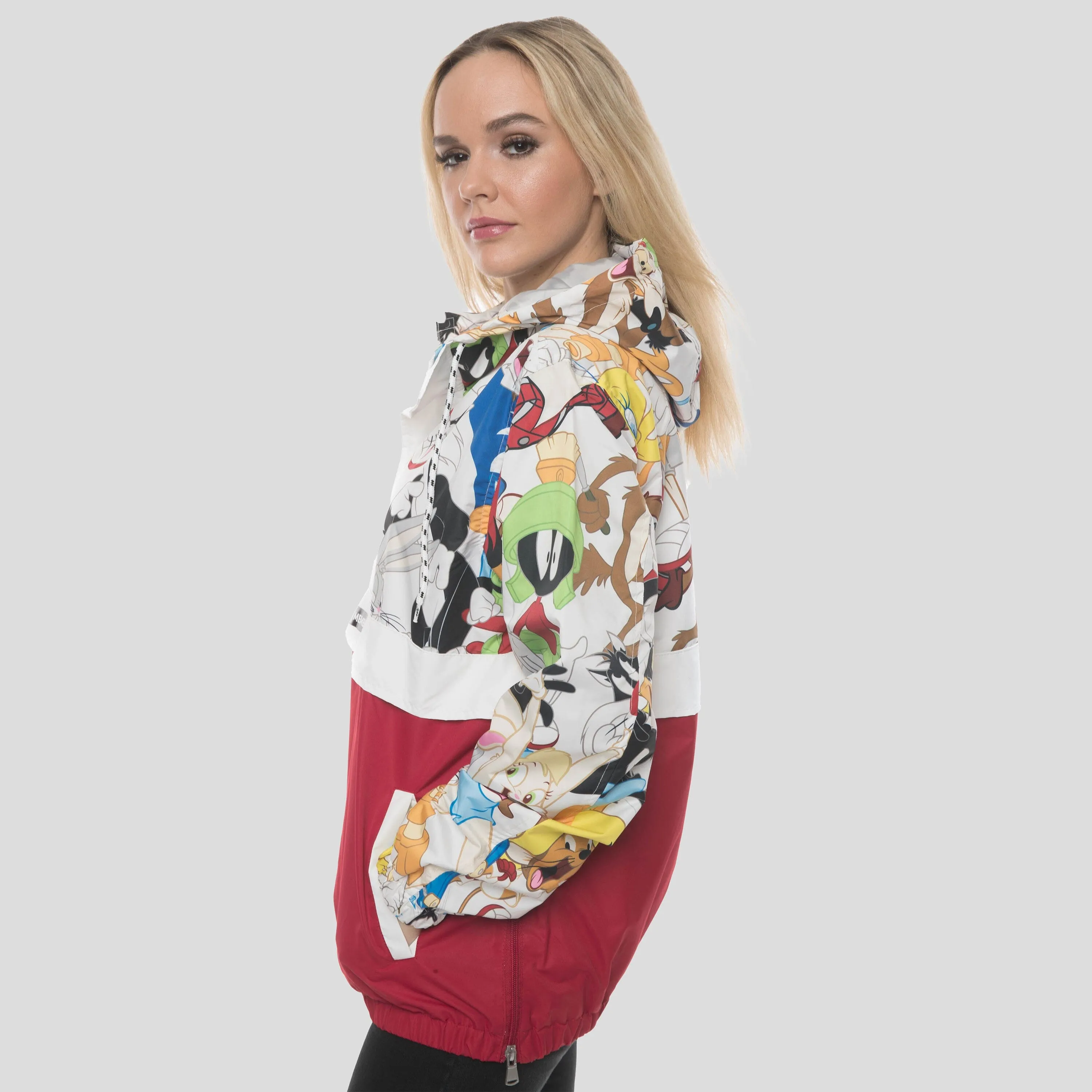 Members Only Women's Looney Tunes Collab Popover Oversized Jacket sold by Ruumur product image thumbnail 3
