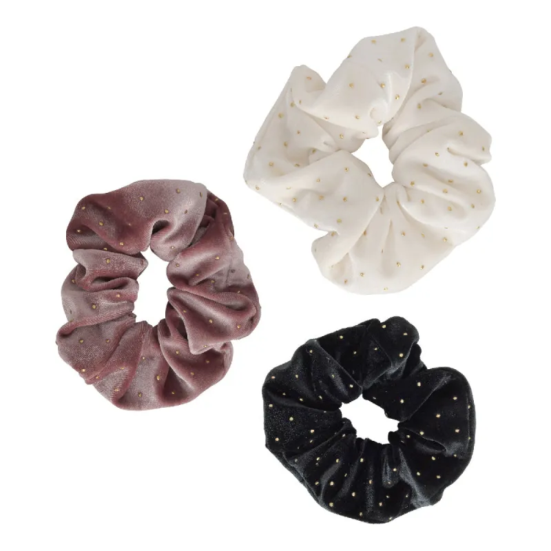 VELVET BEADED SCRUNCHIES BUNDLE OF 3 sold by Ruumur