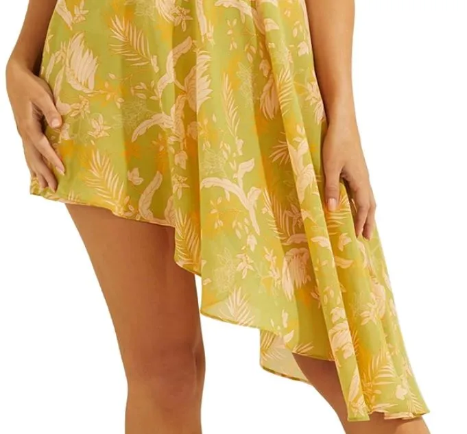 Guess Women's Printed Asymmetric Romper Green Size Extra Small sold by Ruumur product image thumbnail 3