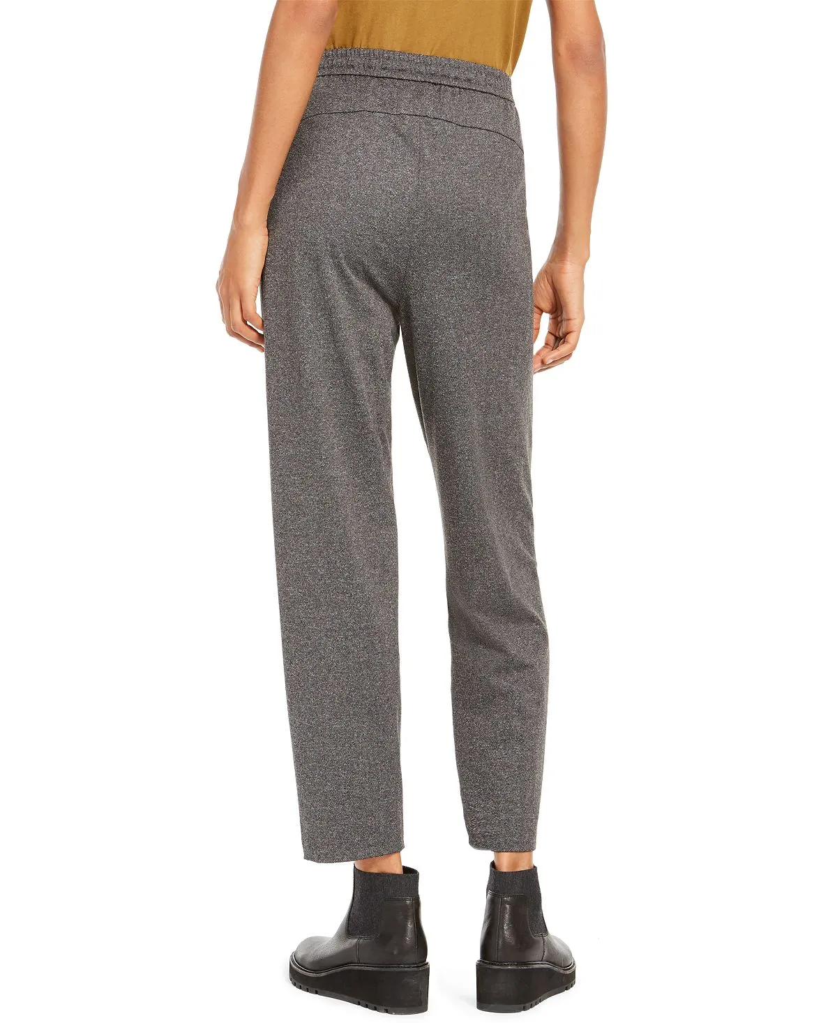 Eileen Fisher Women's Cropped Pull on Pants Gray Size Large sold by Ruumur product image thumbnail 2