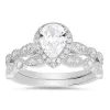 Sterling Silver 2pc CZ Stackable Ring Set sold by Ruumur