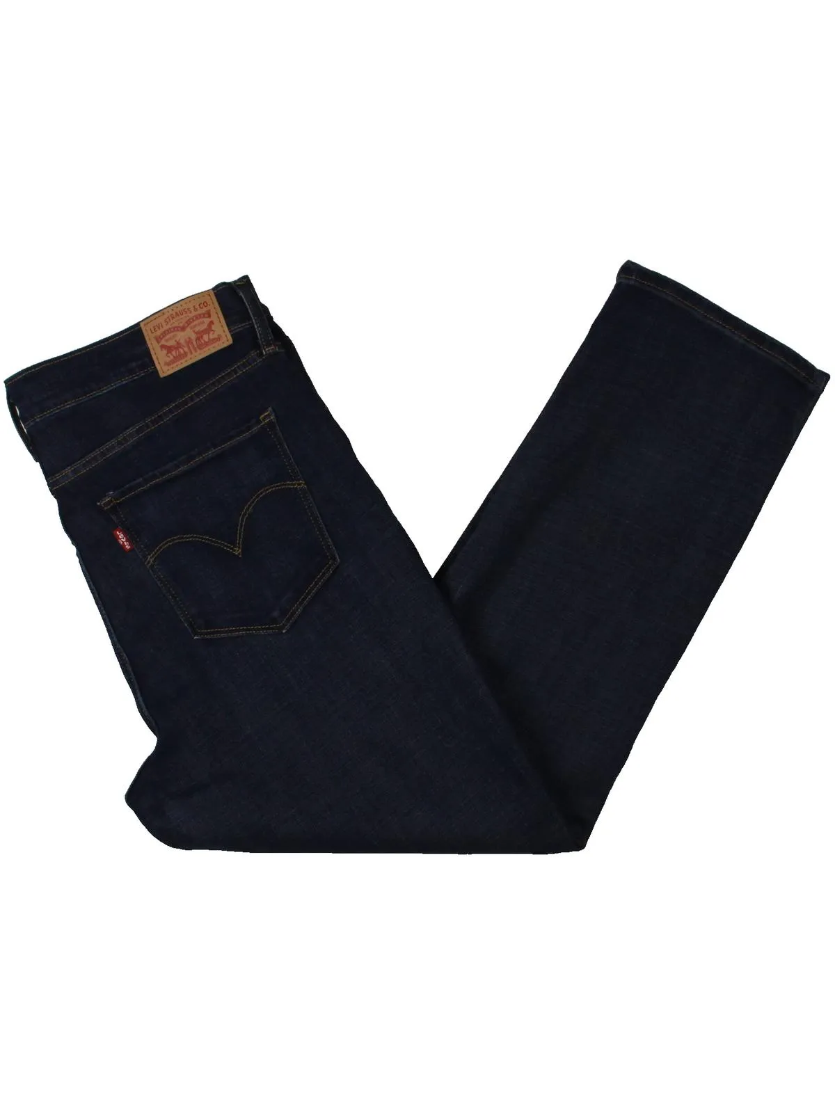 Levi's Women's High Rise Straight Stretch Cropped Jeans Blue Size 29 sold by Ruumur product image thumbnail 2