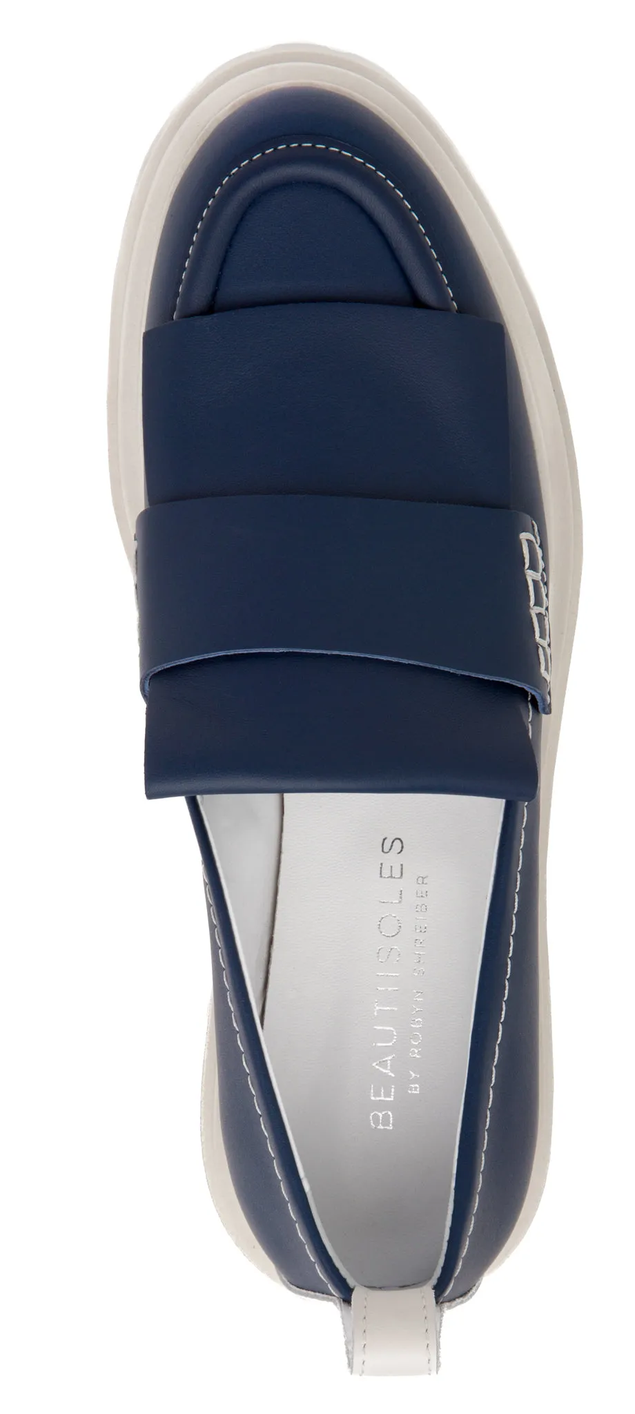 Federica Navy Leather Loafer sold by Ruumur product image thumbnail 4