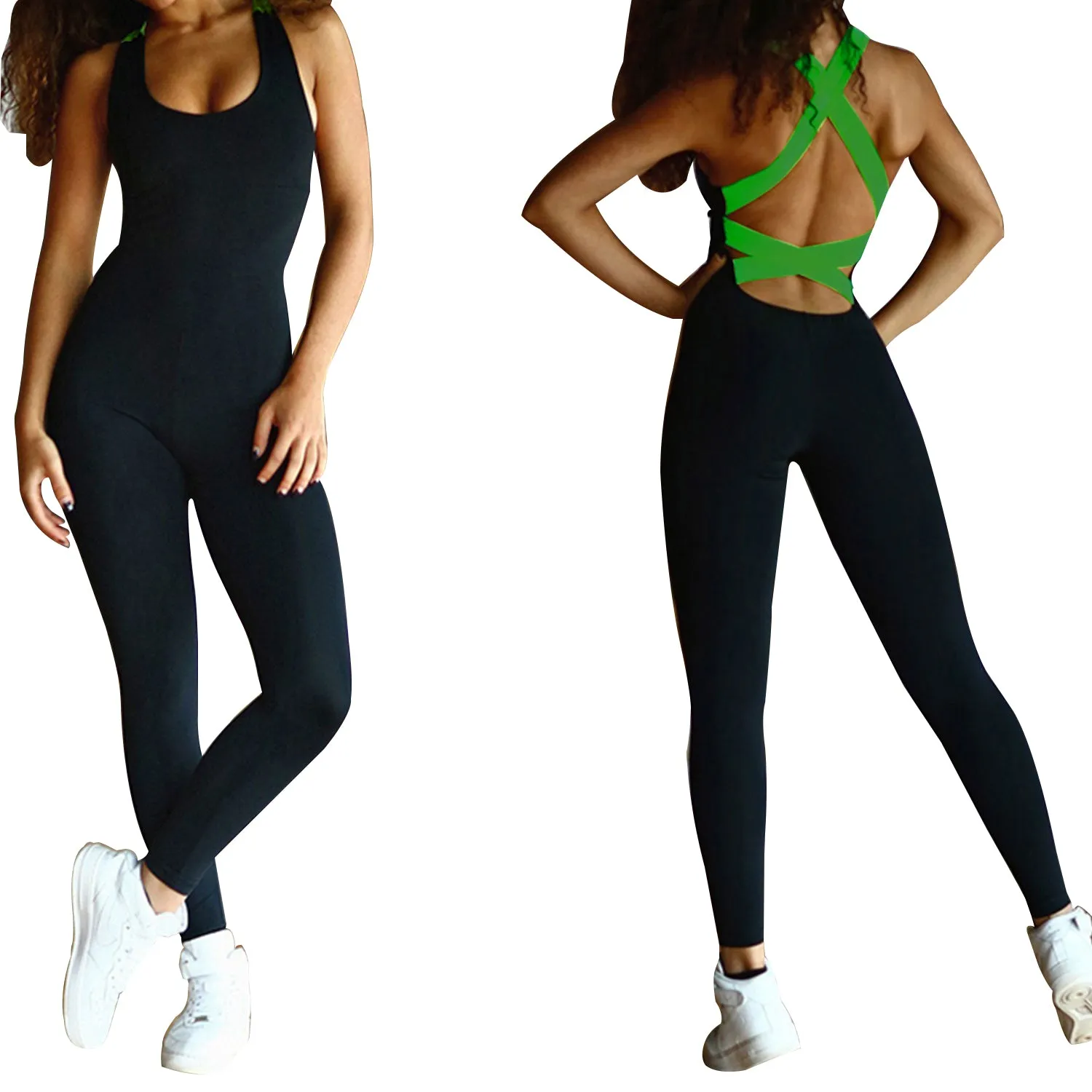 Women's Sports YOGA Workout Gym Fitness Jumpsuit sold by Ruumur product image thumbnail 3