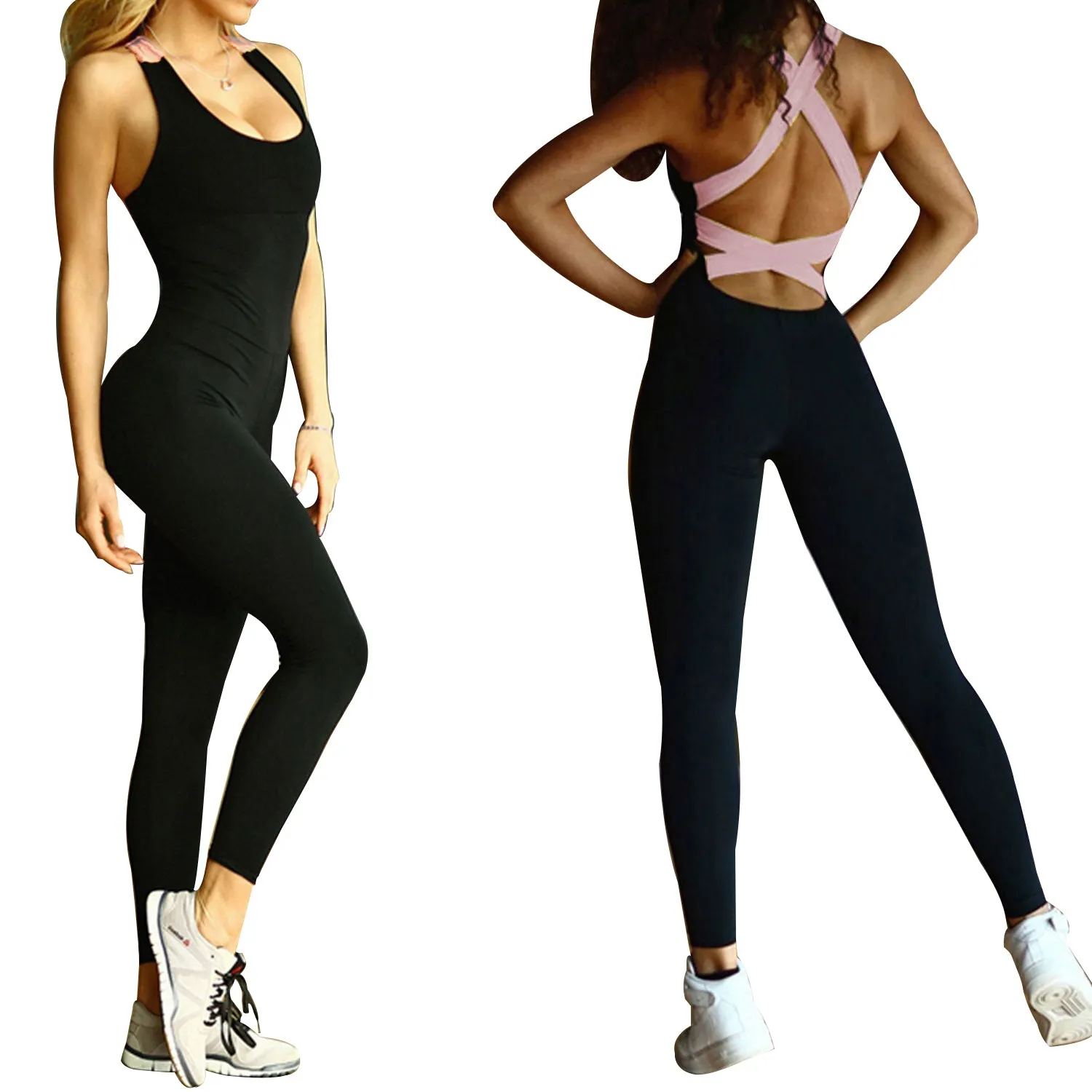 Women's Sports YOGA Workout Gym Fitness Jumpsuit sold by Ruumur product image thumbnail 4