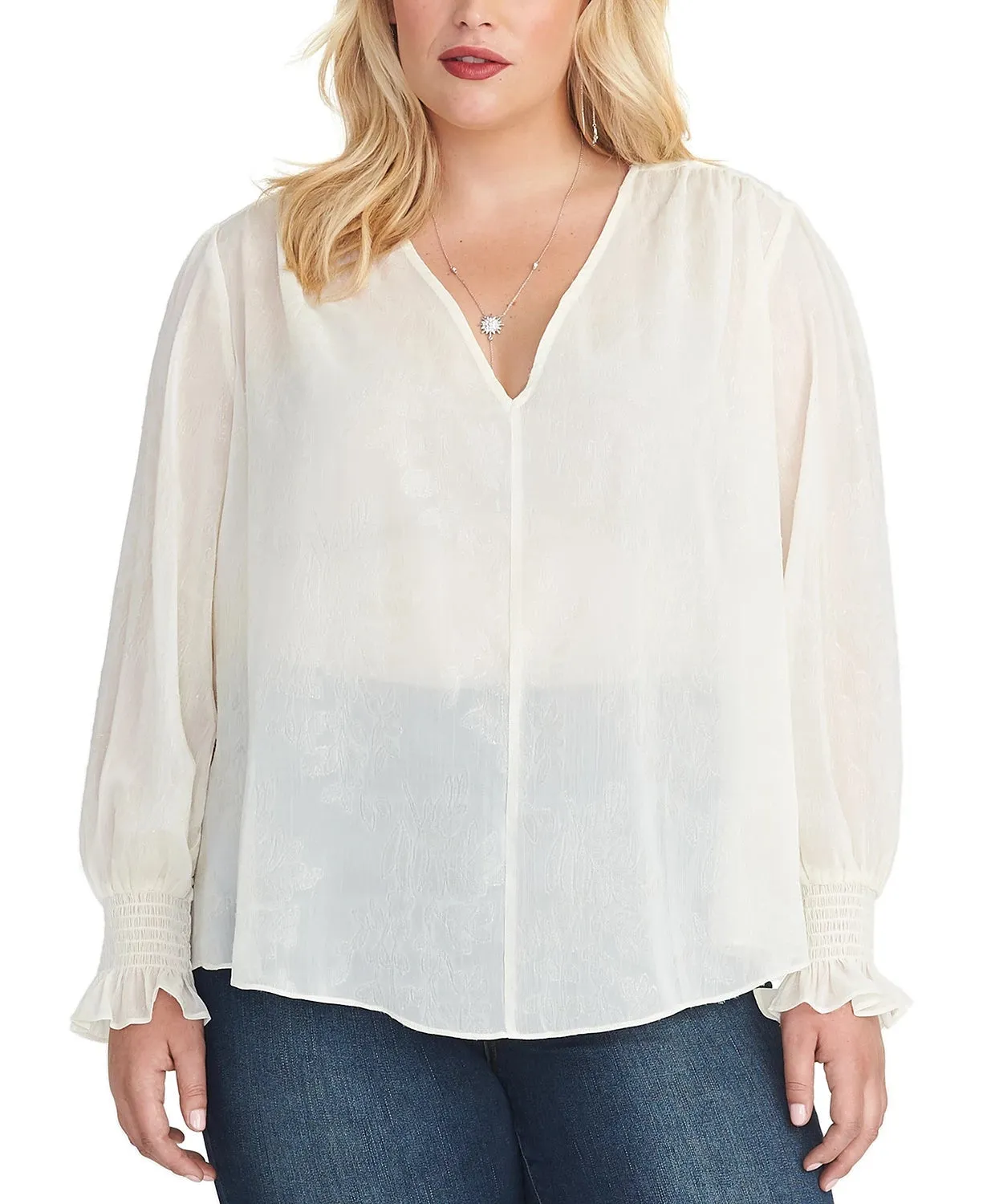 Rachel Roy Women's Lulu Blouse Size White Size 1X sold by Ruumur