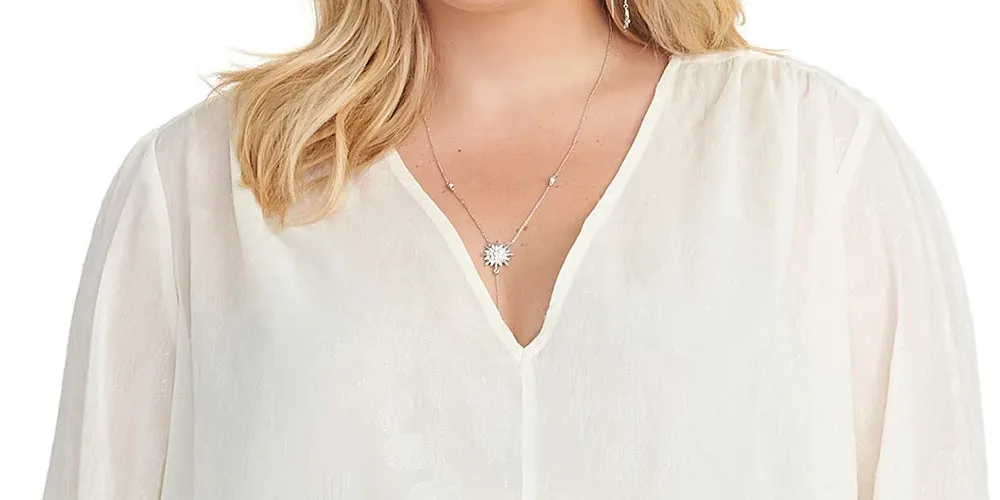 Rachel Roy Women's Lulu Blouse Size White Size 1X sold by Ruumur product image thumbnail 2