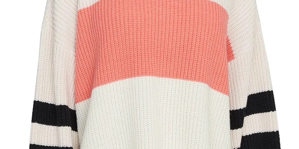 Sanctuary Women's Block Long Sleeve Crew Neck Sweater Pink Size X-Small sold by Ruumur product image thumbnail 3