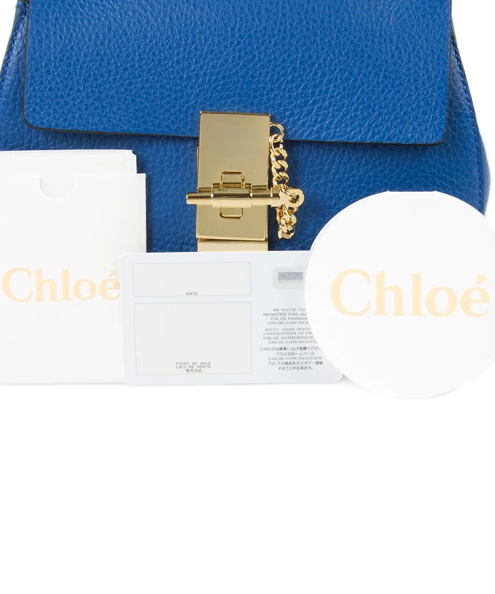 Chloe Drew Bag | Blue with Gold Hardware | Small sold by Ruumur product image thumbnail 4