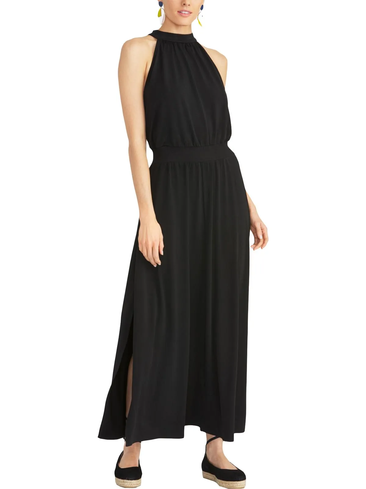 Rachel Rachel Roy Women's Ribbed Trim Maxi Cocktail Dress Black Size XL sold by Ruumur