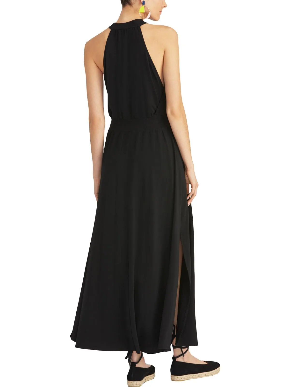 Rachel Rachel Roy Women's Ribbed Trim Maxi Cocktail Dress Black Size XL sold by Ruumur product image thumbnail 2