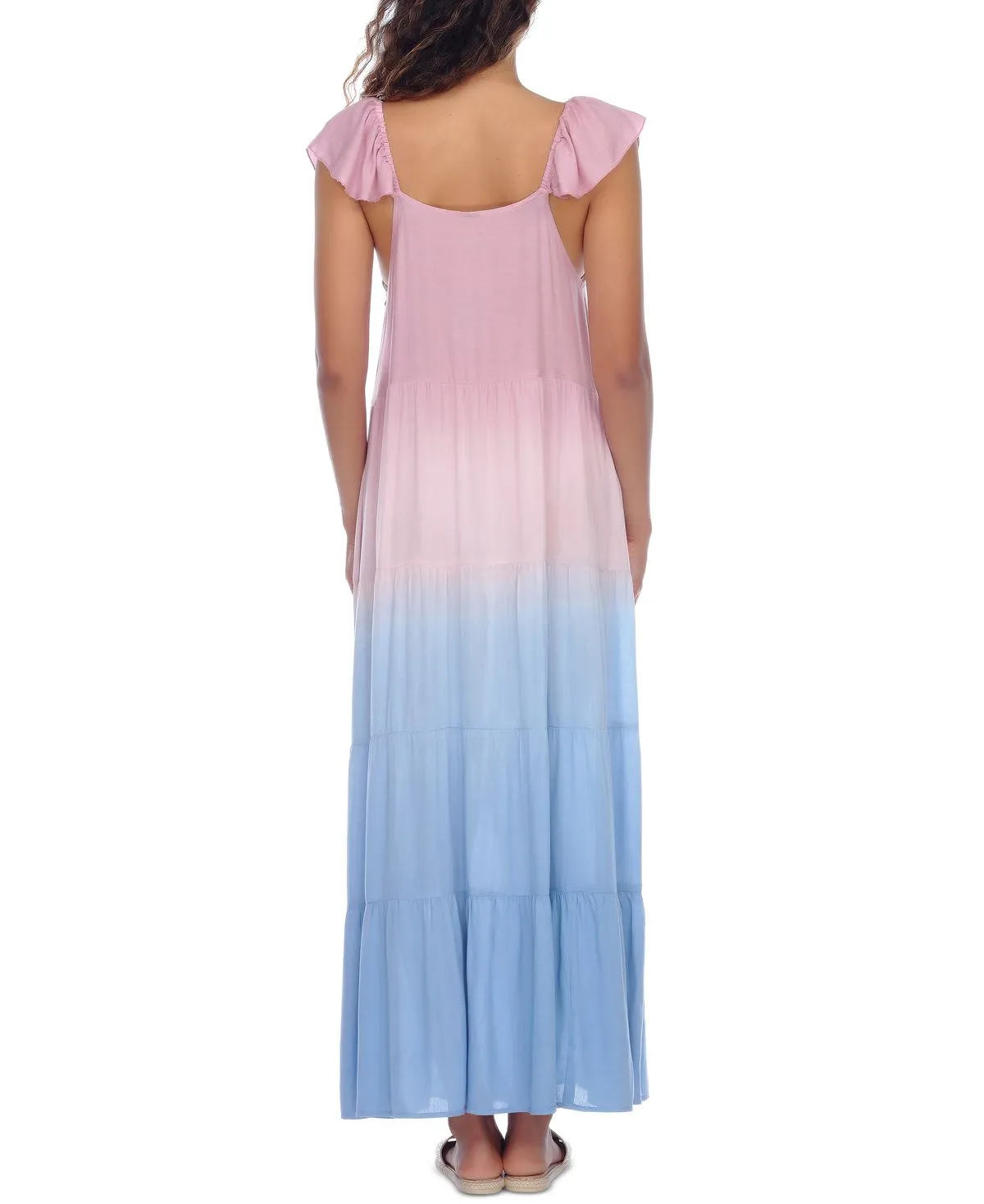 Raviya Women's Ombre Maxi Coverup Dress Swimsuit Pink Size Medium sold by Ruumur product image thumbnail 2