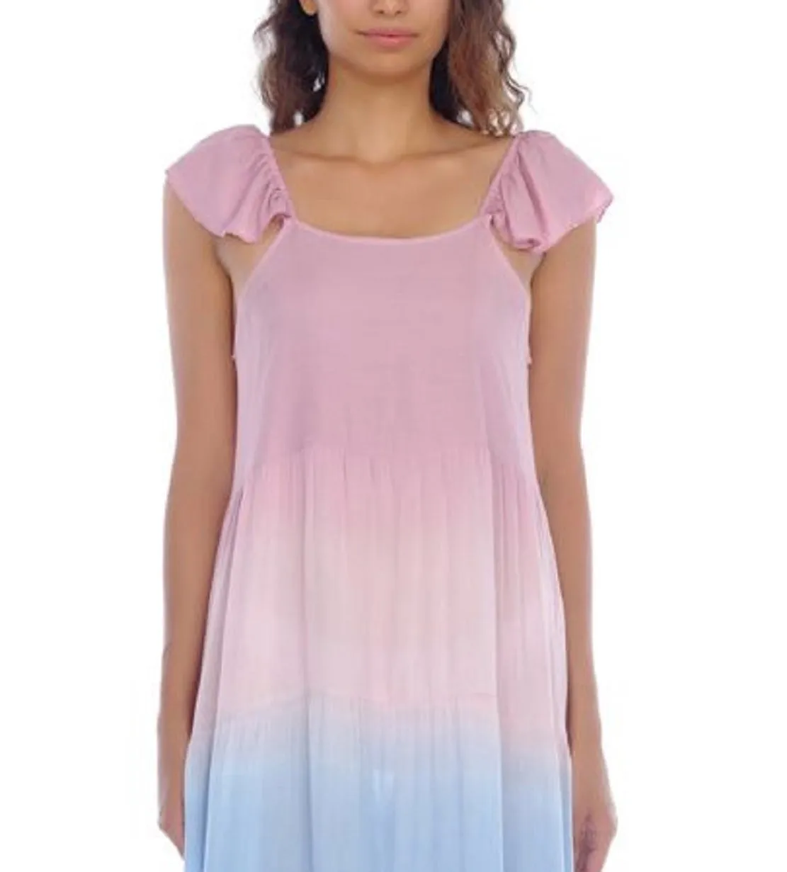 Raviya Women's Ombre Maxi Coverup Dress Swimsuit Pink Size Medium sold by Ruumur product image thumbnail 3