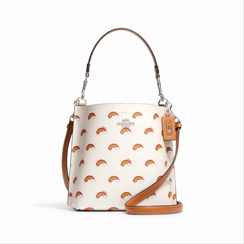 Coach Mollie Bucket Bag 22 With Rainbow Print sold by Ruumur