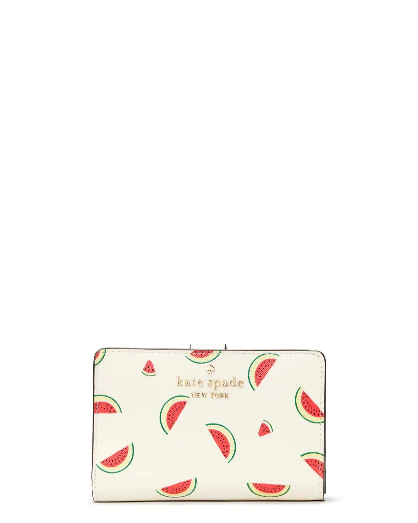 Kate Spade Staci Watermelon Party Medium Compact Bifold Wallet sold by Ruumur
