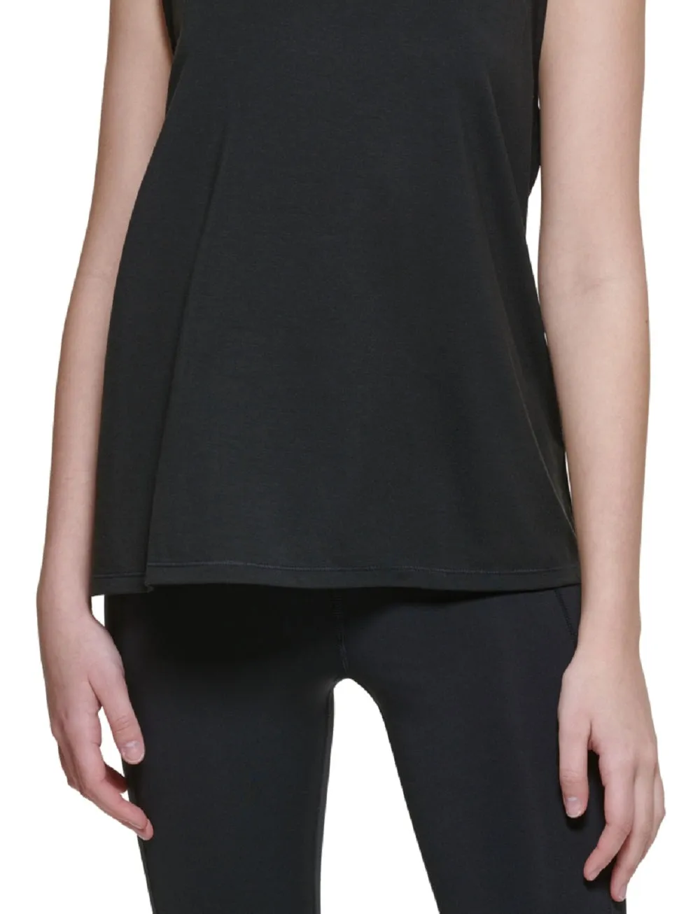 Calvin Klein Women's Dropped Armhole Tank Top Black Size Large sold by Ruumur product image thumbnail 3