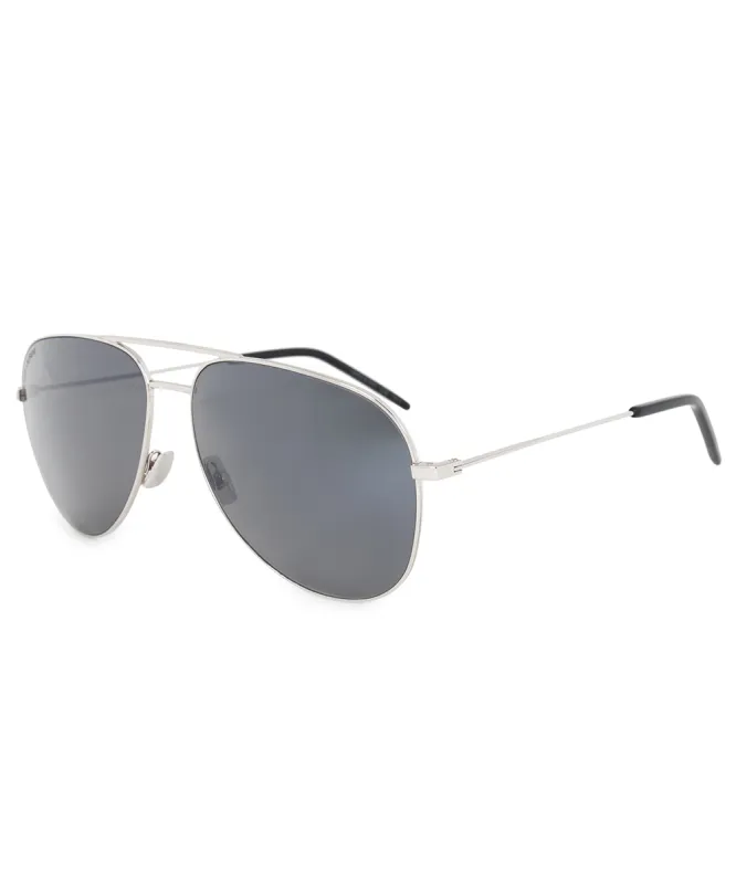 Saint Laurent CLASSIC 11 010 59 Aviator Sunglasses made by Ruumur